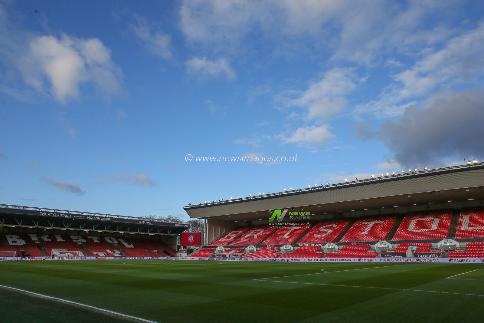 A general view inside of Ashton Gate, home of Bristol City ahead of the Emirates FA Cup Fifth Round match Bristol City vs Manchester City at Ashton Gate, Bristol, United Kingdom, 28th February 2023

(Photo by Gareth Evans/News Images)