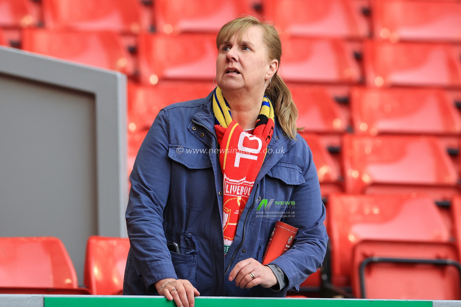 Liverpool fans arrive for the game