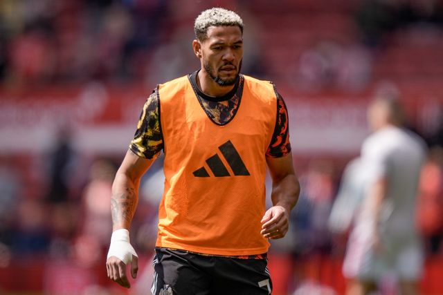 Joelinton of Newcastle United in the pregame warmup session  ,Joelinton during the Premier League match Nottingham Forest vs Newcastle Untied at City Ground, Nottingham, United Kingdom on 10 May 2026

(Photo by Maynard Manyowa/News Images)