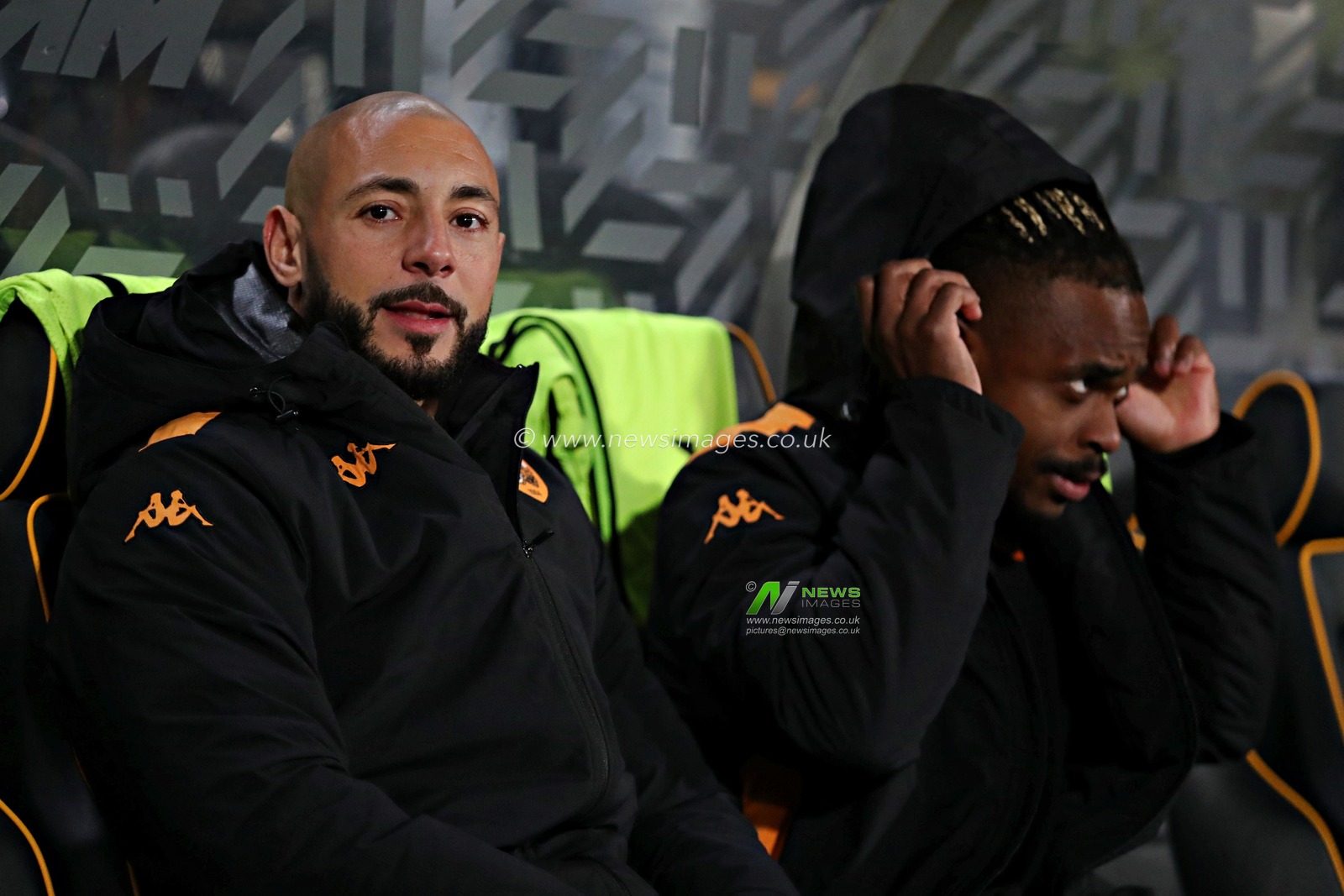 Nordin Amrabat of Hull City and Lincoln of Hull City before the Sky Bet Championship match Hull City vs Oxford United at MKM Stadium, Hull, United Kingdom, 12th March 2025

(Photo by Sam Eaden/News Images)