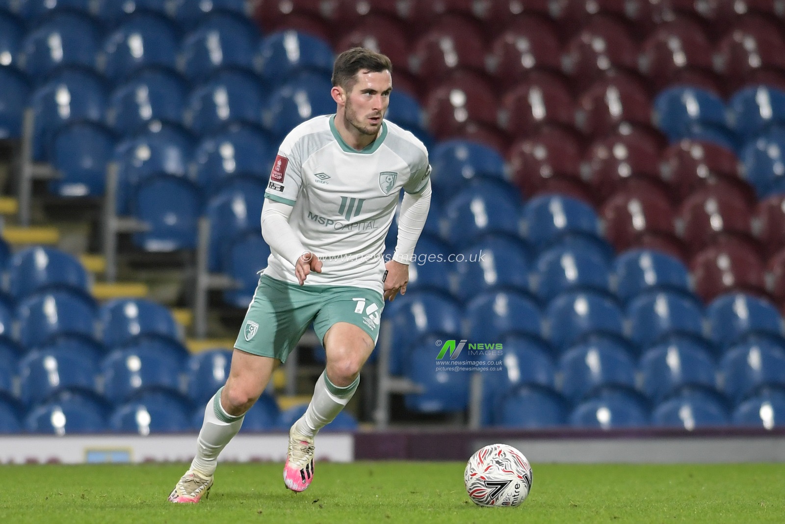 Lewis Cook #16 of Bournemouth in action during the game
