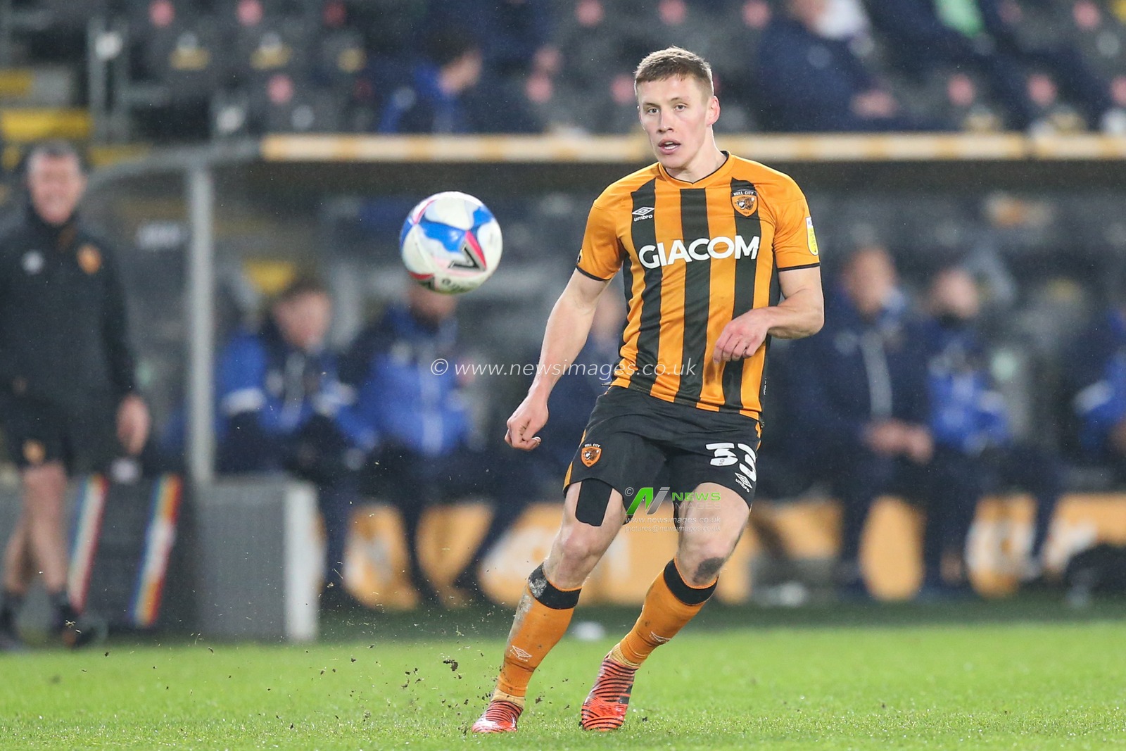 Greg Docherty #33 of Hull City during the game