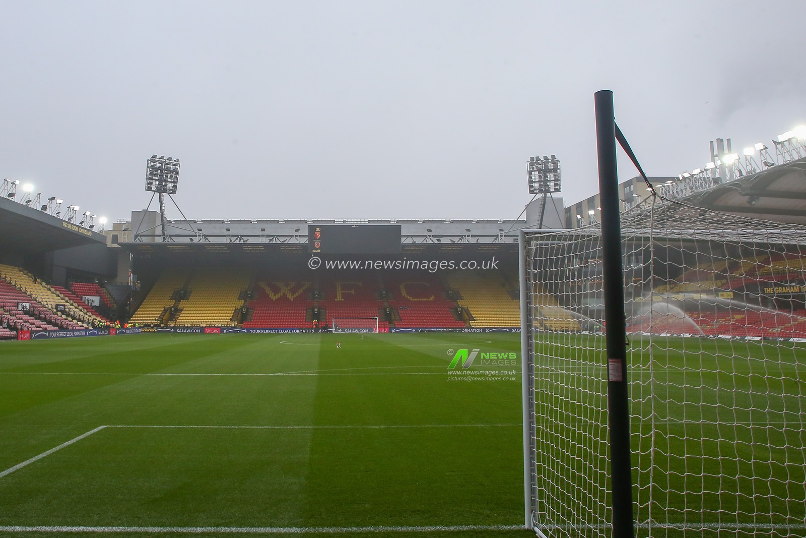 General view inside of Vicarage Road, home of Watford ahead of the Sky Bet Championship match Watford vs Hull City at Vicarage Road, Watford, United Kingdom, 11th December 2022

(Photo by Gareth Evans/News Images)