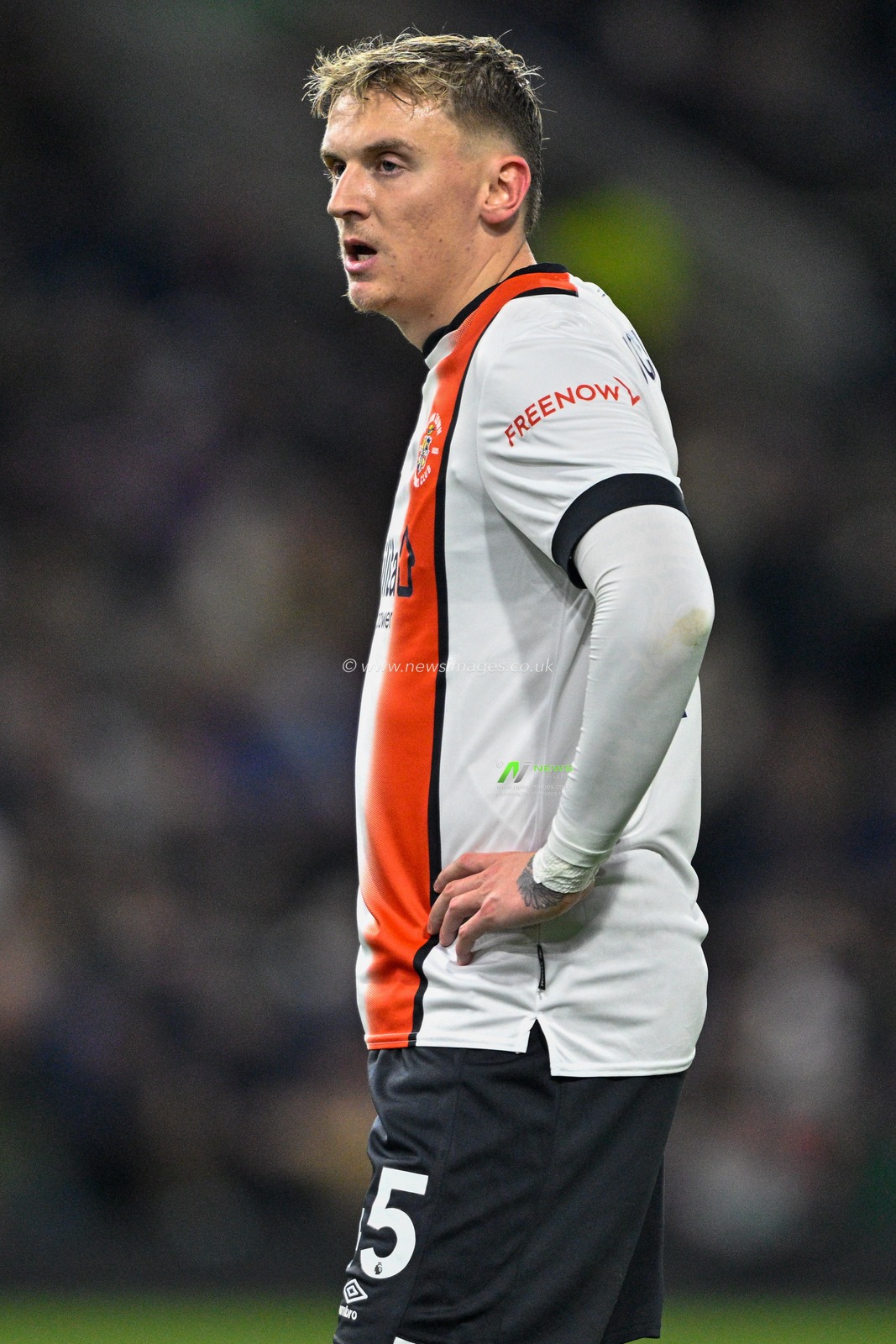 Alfie Doughty of Luton Town during the Premier League match Burnley vs Luton Town at Turf Moor, Burnley, United Kingdom, 12th January 2024

(Photo by Cody Froggatt/News Images)