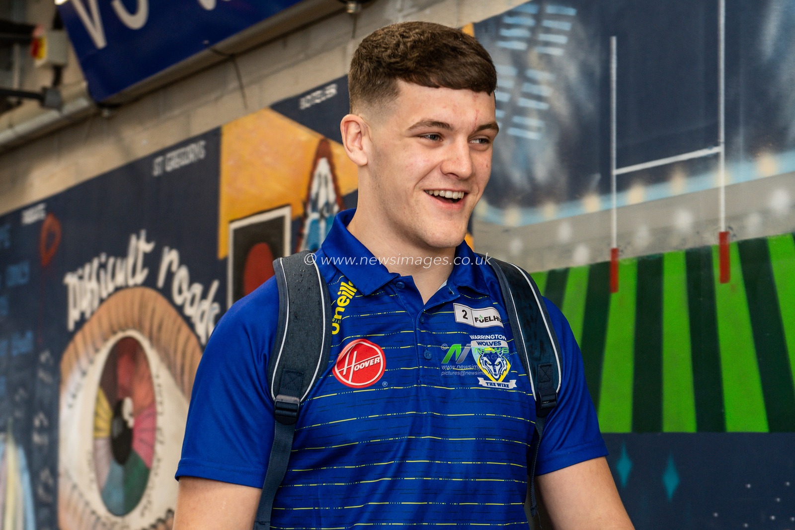 Josh Thewlis #2 of Warrington Wolves arrives ahead of  the Betfred Super League Round 11 match Warrington Wolves vs Wakefield Trinity at Halliwell Jones Stadium, Warrington, United Kingdom, 5th May 2023

(Photo by Craig Thomas/News Images)