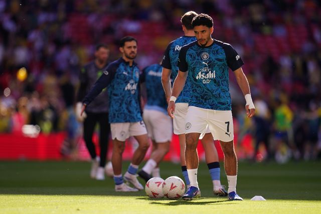 Manchester City players prepare ahead of the Emirates FA Cup Semi-Final match Manchester City vs Southampton at Wembley Stadium, London, United Kingdom on 25 April 2026

(Photo by Harvey Murphy/News Images)