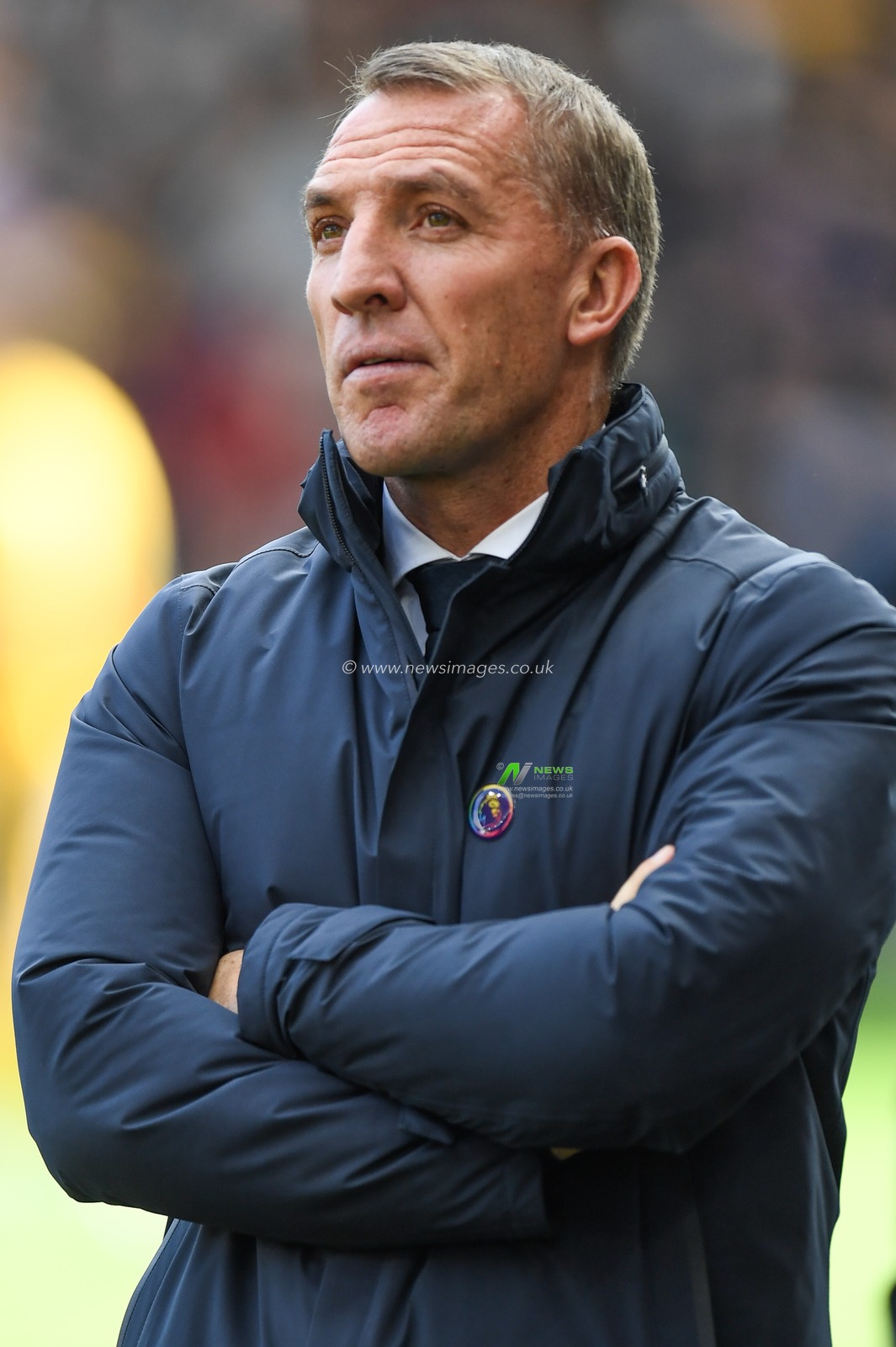 Brendan Rodgers manager of Leicester City during the Premier League match Wolverhampton Wanderers vs Leicester City at Molineux, Wolverhampton, United Kingdom, 23rd October 2022

(Photo by Mike Jones/News Images)