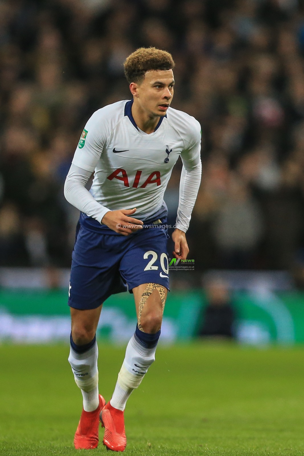 8th January 2019, Wembley, London, England; Carabao EFL Cup, Semi-Final, Tottenham vs Chelsea ; Dele Alli (20) of Tottenham during the game


Credit: Mark Cosgrove/News Images

English Football League images are subject to DataCo Licence