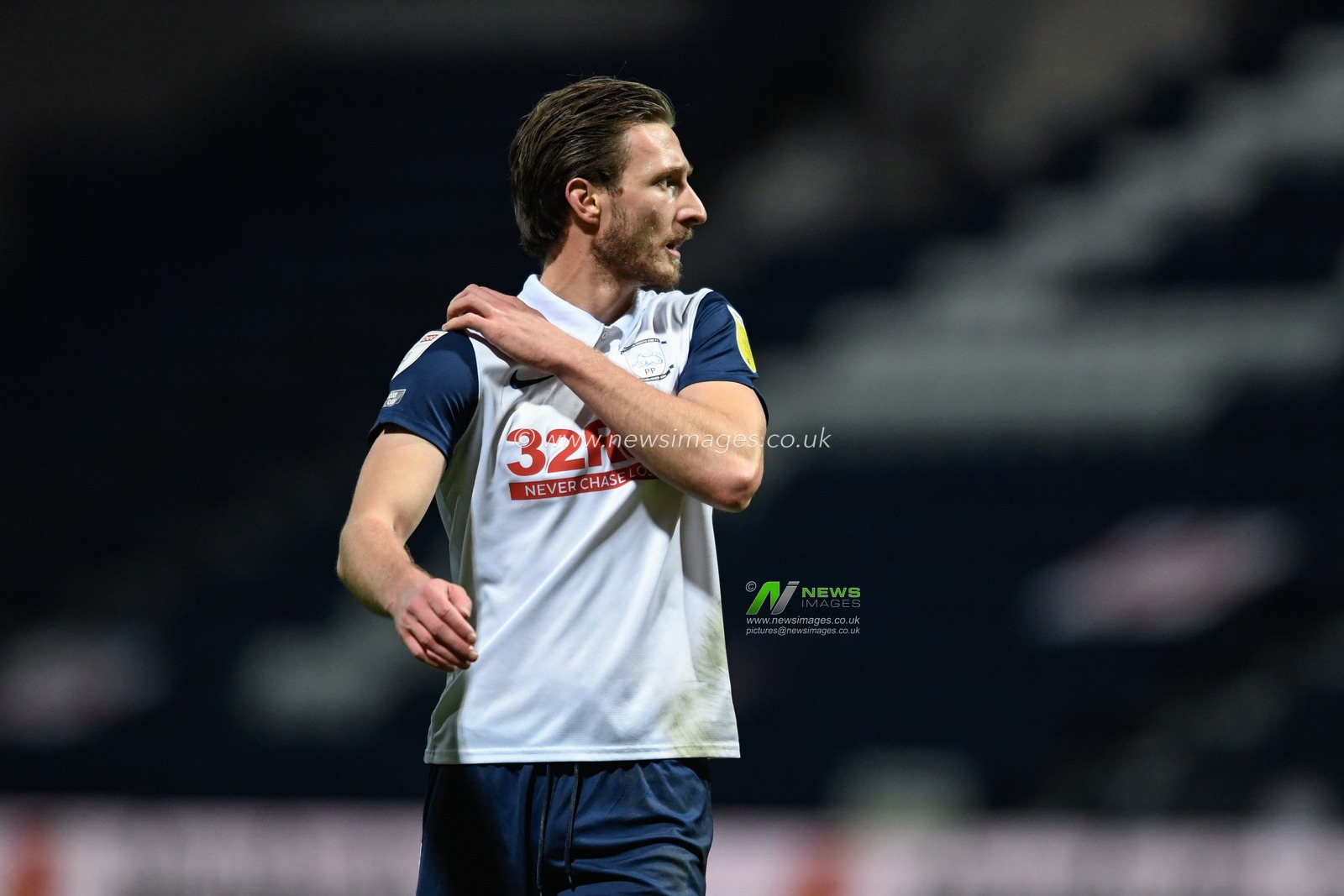 Ben Davies #6 of Preston North End in action during the game