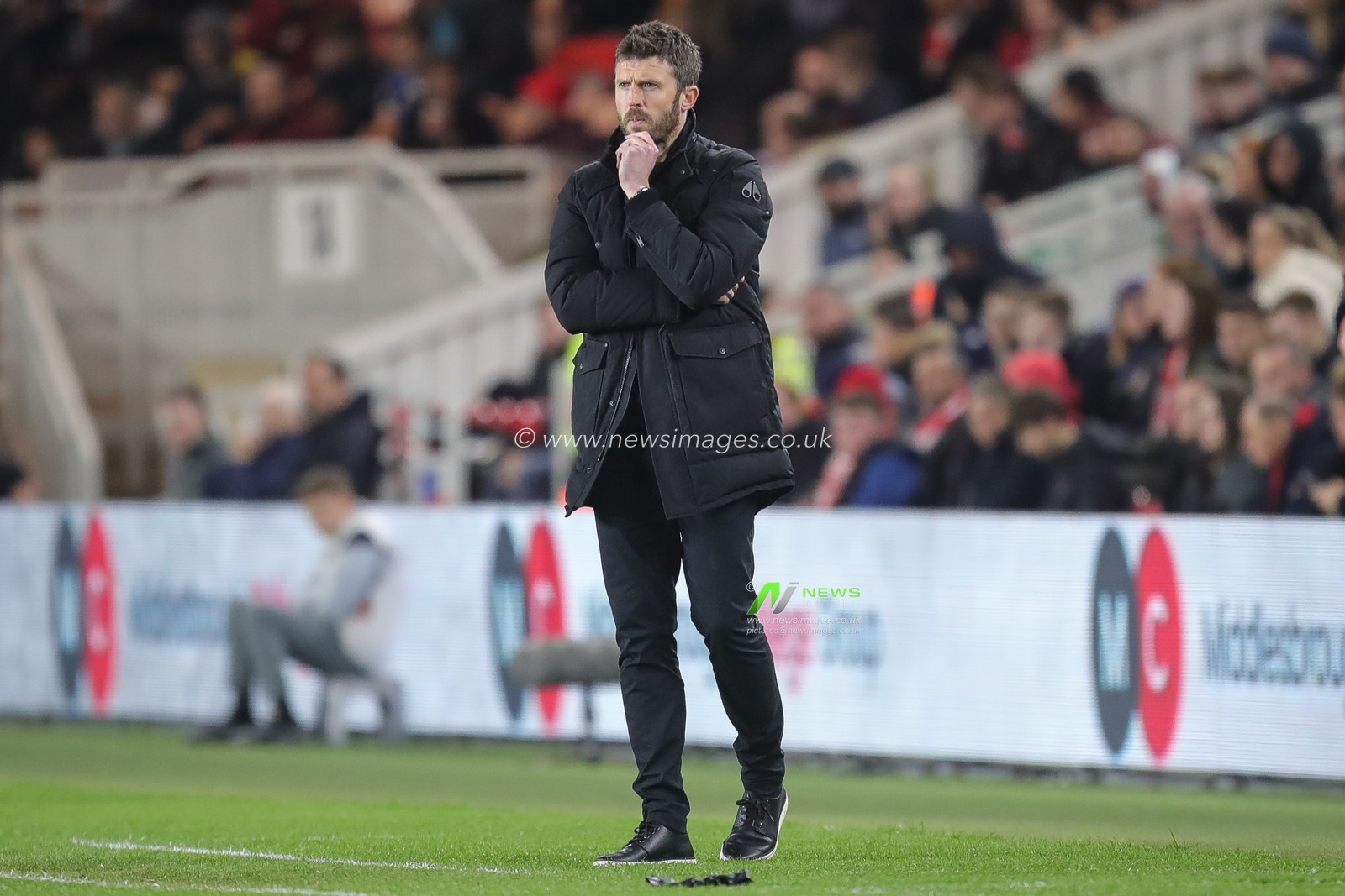 Michael Carrick manager of Middlesbrough during the Sky Bet Championship match Middlesbrough vs Hull City at Riverside Stadium, Middlesbrough, United Kingdom, 19th April 2023

(Photo by James Heaton/News Images)