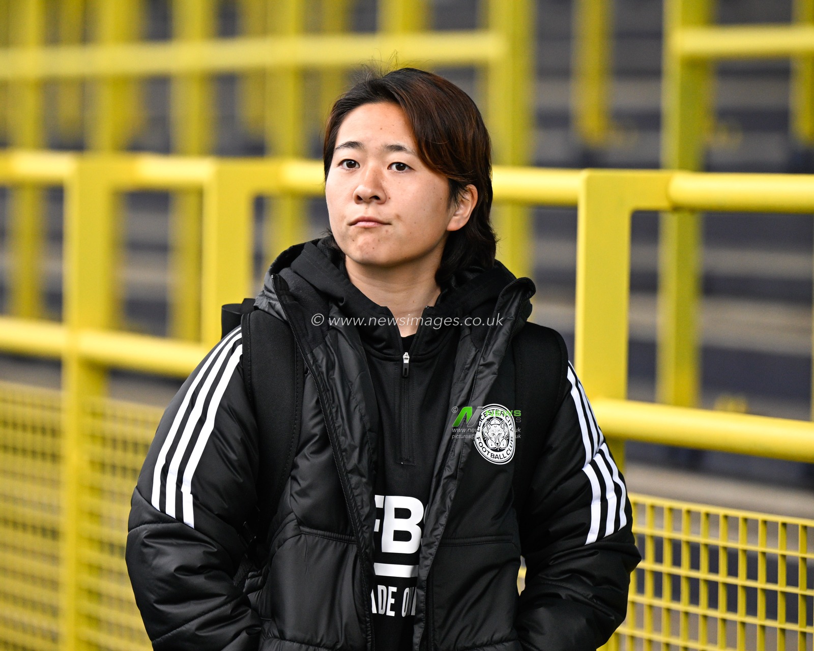 Yuka Momiki arrives ahead of the match, during the The FA Women's Super League match Manchester City Women vs Leicester City Women at Joie Stadium, Manchester, United Kingdom, 4th February 2024

(Photo by Cody Froggatt/News Images)