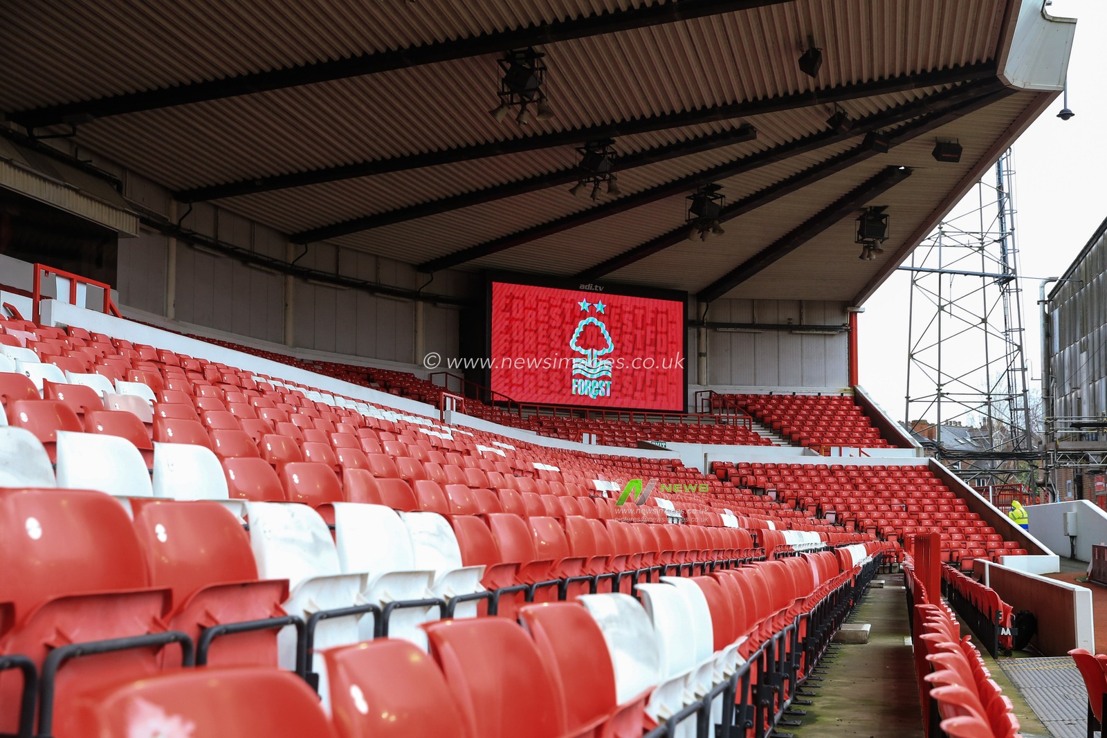 A general view of City Ground, home of Nottingham Forest