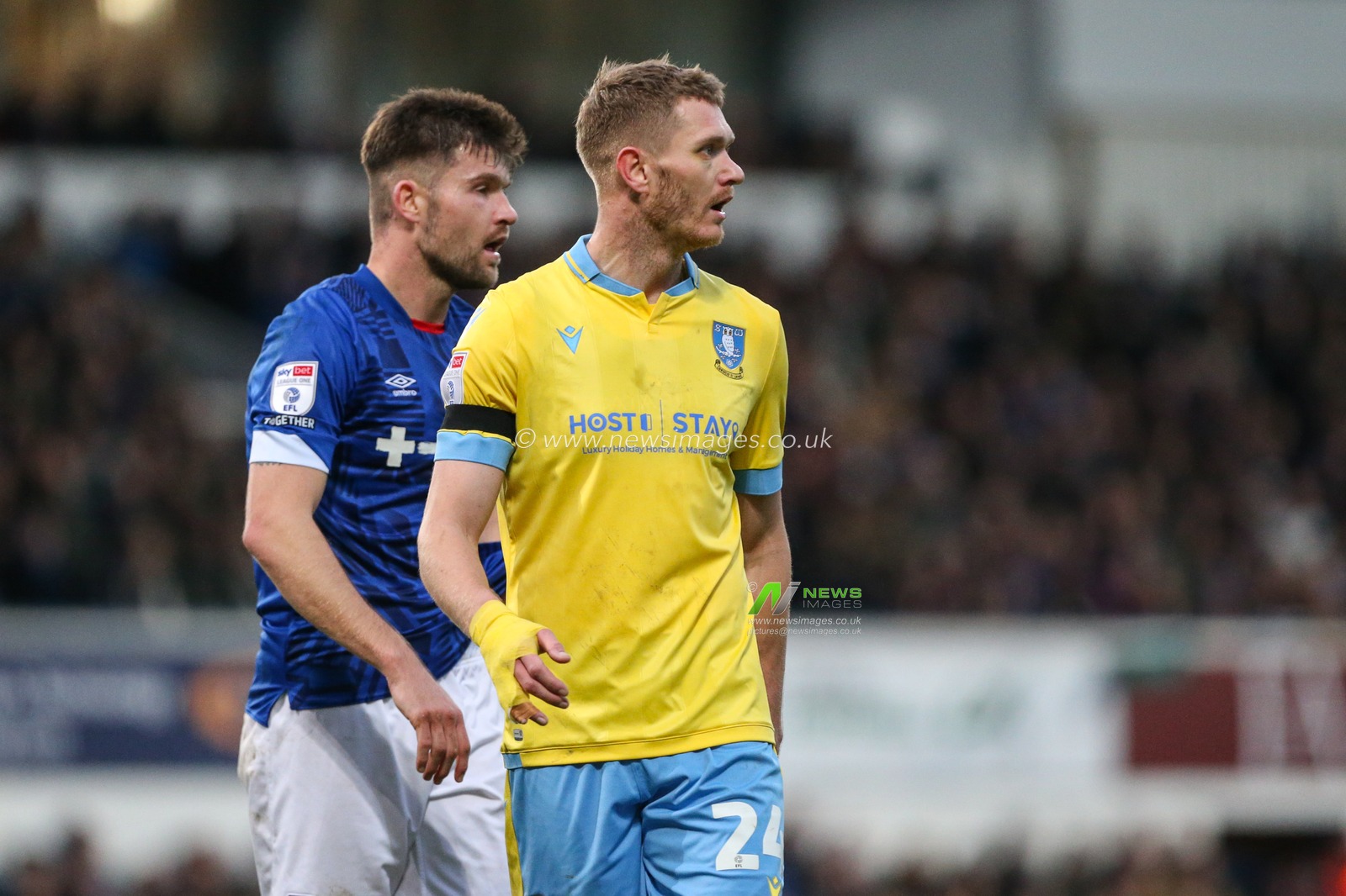 Michael Smith #24 of Sheffield Wednesday during the Sky Bet League 1 match Ipswich Town vs Sheffield Wednesday at Portman Road, Ipswich, United Kingdom, 11th February 2023

(Photo by Arron Gent/News Images)