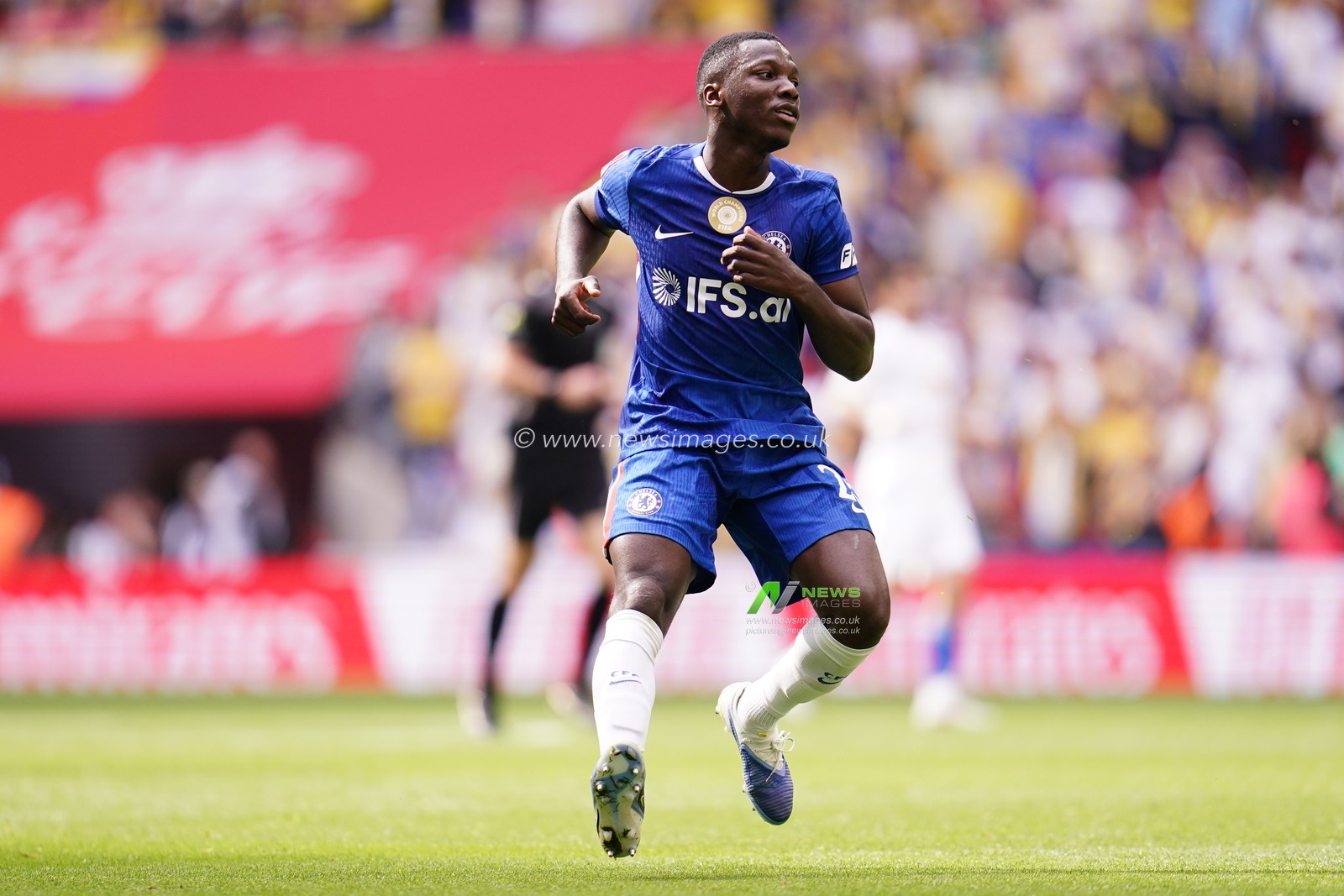 Moises Caicedo of Chelsea during the Emirates FA Cup Semi-Final match Chelsea vs Leeds United at Wembley Stadium, London, United Kingdom on 26 April 2026

(Photo by Harvey Murphy/News Images)