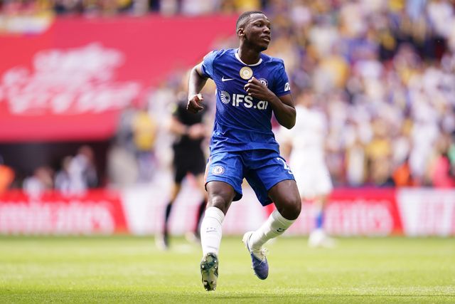 Moises Caicedo of Chelsea during the Emirates FA Cup Semi-Final match Chelsea vs Leeds United at Wembley Stadium, London, United Kingdom on 26 April 2026

(Photo by Harvey Murphy/News Images)