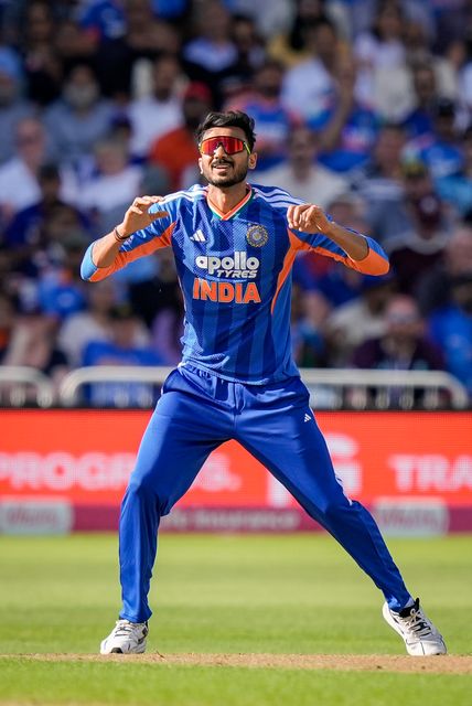Axar Patel of India during the Third Vitality T20 International match England vs India at Trent Bridge, Nottingham, United Kingdom on 07 July 2026

(Photo by Maynard Manyowa/News Images)