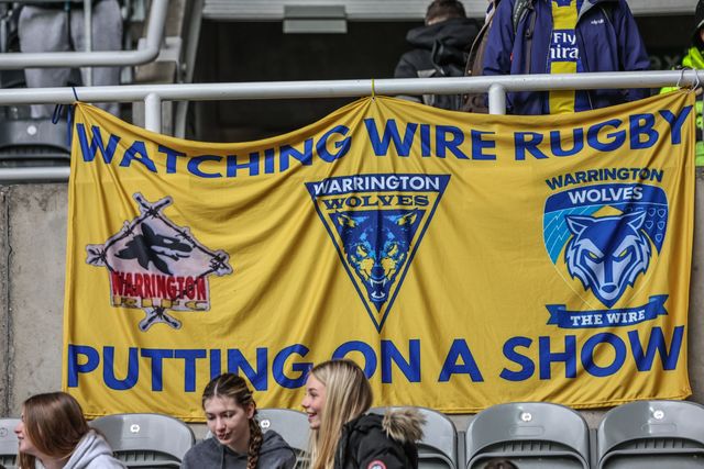 Warrington fans arrive during the Betfred Magic Weekend 2025 match Huddersfield Giants vs Hull FC at St. James's Park, Newcastle, United Kingdom, 4th May 2025

(Photo by Mark Cosgrove/News Images)