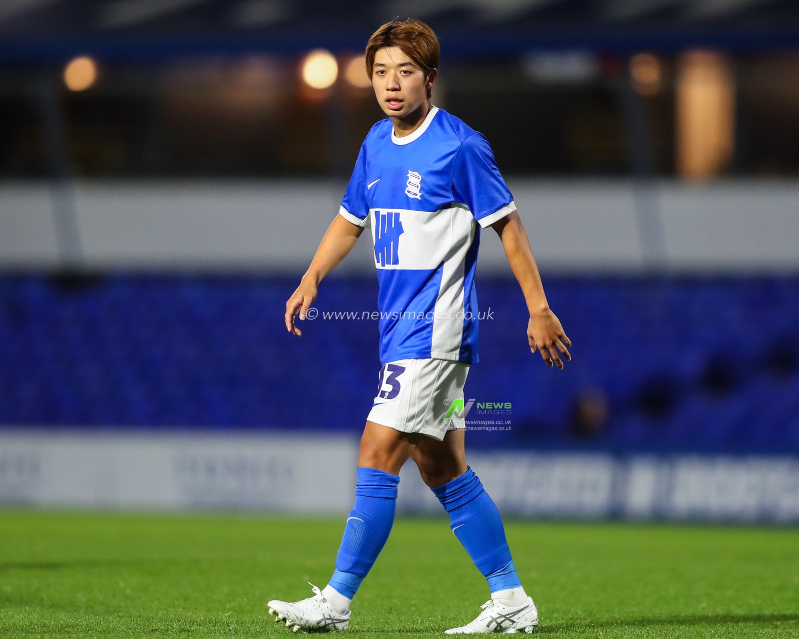 Ayumu Yokoyama of Birmingham City during the Bristol Street Motors Trophy match Birmingham City vs Walsall at St. Andrew's @ Knighthead Park, Birmingham, United Kingdom, 3rd September 2024

(Photo by Gareth Evans/News Images)