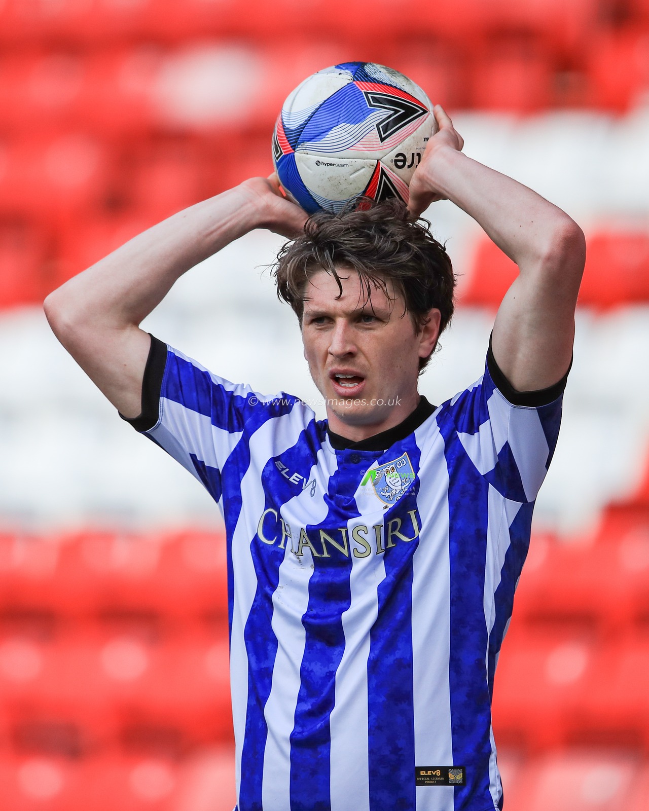 Adam Reach #11 of Sheffield Wednesday takes a throw-in