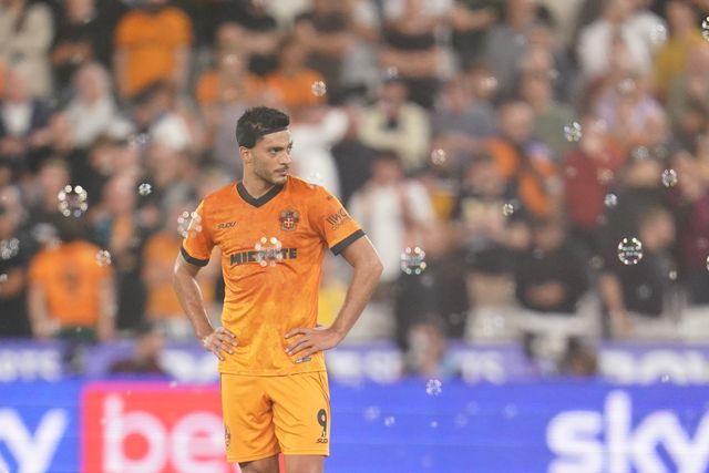 Raul Jimenez of Wolverhampton Wanderers looks on as West Ham score during the Sky Bet Championship match West Ham United vs Wolverhampton Wanderers at London Stadium, London, United Kingdom on 01 September 2026

(Photo by Harvey Murphy/News Images)
