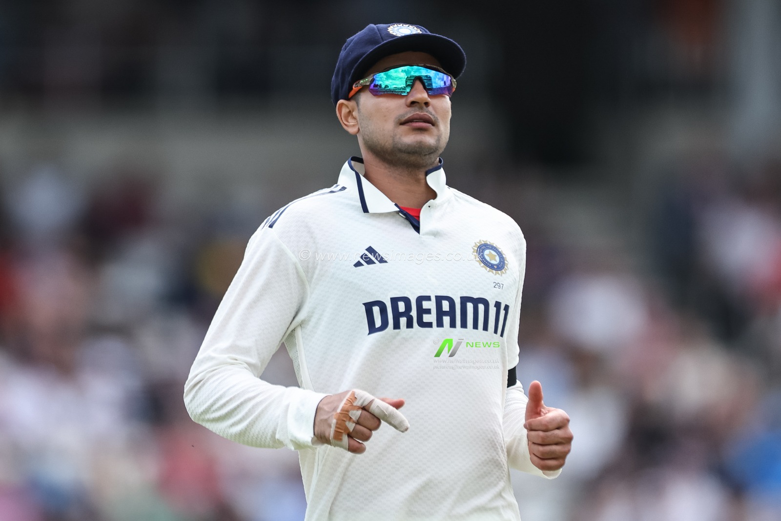 India captain Shubman Gill during the 1st Rothesay Test Match, Day 3 England vs India at Headingley Cricket Ground, Leeds, United Kingdom, 22nd June 2025

(Photo by Mark Cosgrove/News Images)