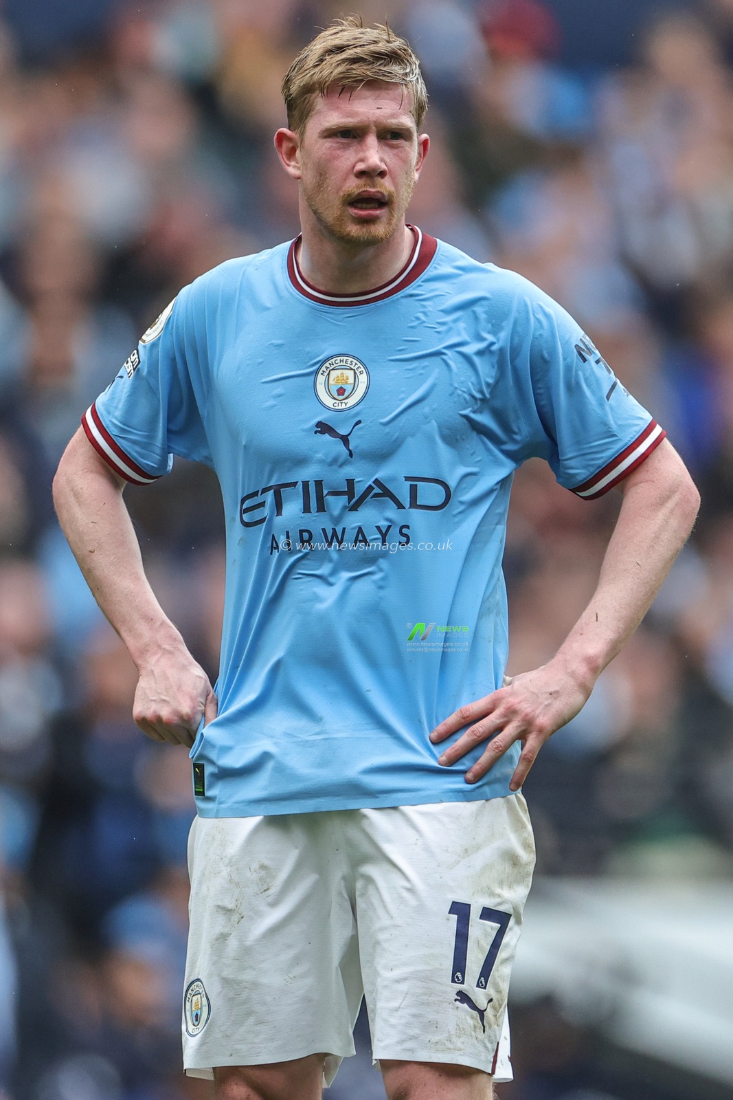 Kevin De Bruyne #17 of Manchester City during the Premier League match Manchester City vs Leeds United at Etihad Stadium, Manchester, United Kingdom, 6th May 2023

(Photo by Mark Cosgrove/News Images)