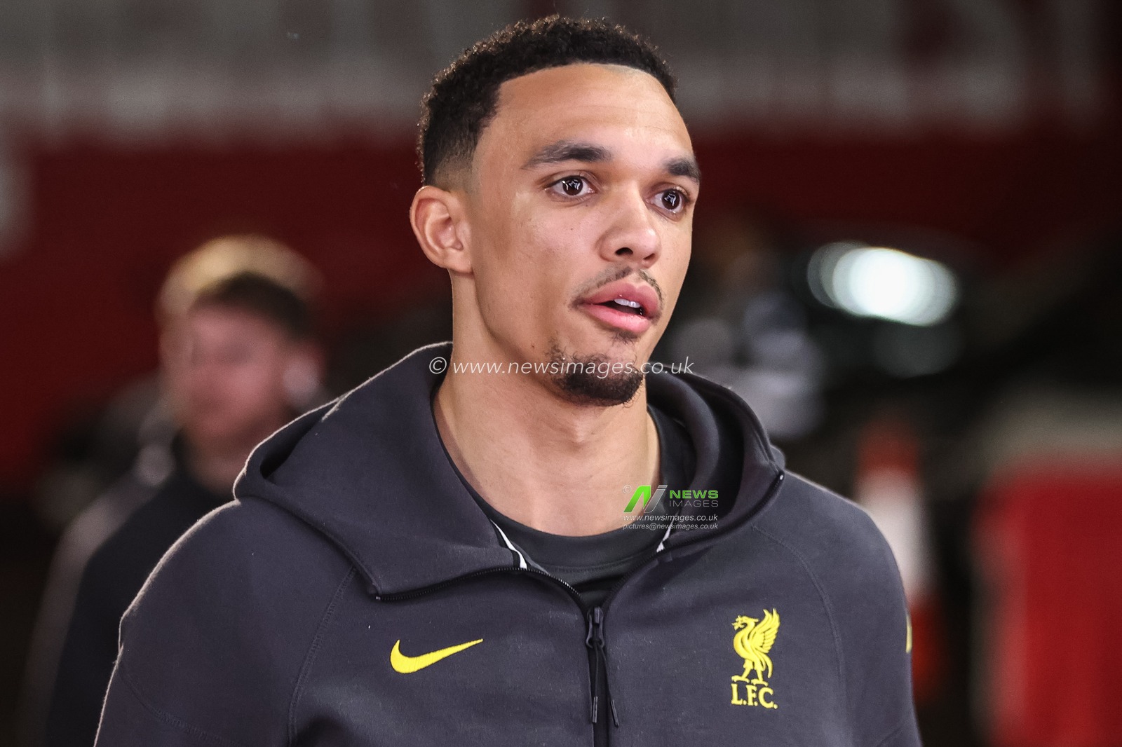 Trent Alexander-Arnold of Liverpool arrives during the Premier League match Nottingham Forest vs Liverpool at City Ground, Nottingham, United Kingdom, 14th January 2025

(Photo by Alfie Cosgrove/News Images)