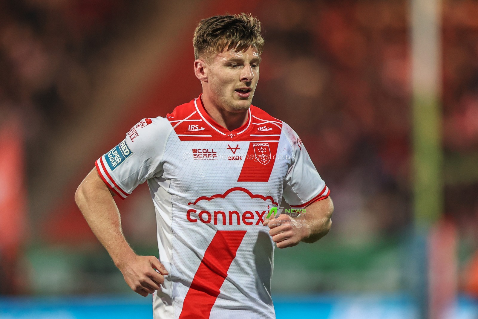 Tom Davies of Hull KR during the Betfred Super League Round 7 match Hull KR vs Wigan Warriors at Sewell Group Craven Park, Kingston upon Hull, United Kingdom, 11th April 2025

(Photo by Alfie Cosgrove/News Images)