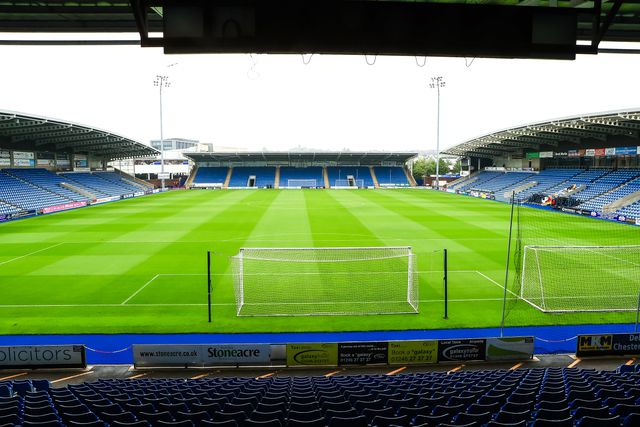 A general view of SMH Stadium ahead of the Pre-season friendly match Nottingham Forest vs Monaco at SMH Group Stadiumact Stadium, Chesterfield, United Kingdom, 19th July 2025

(Photo by Richard Bierton/News Images)