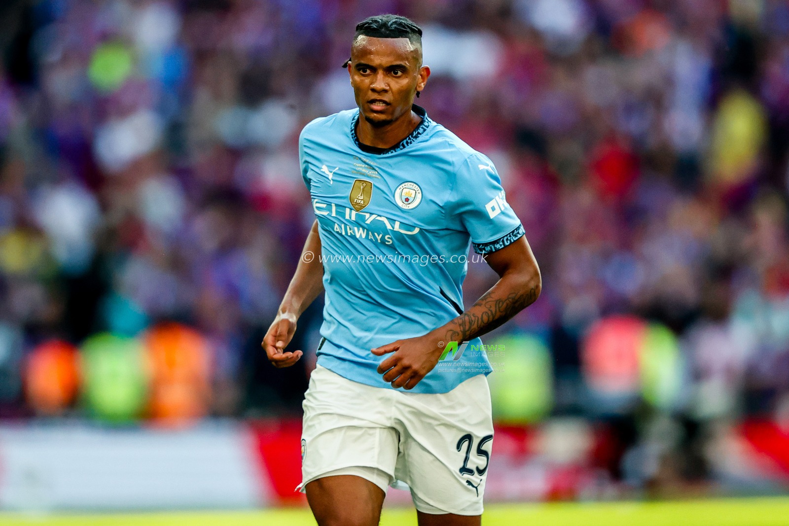 Manuel Akanji of Manchester City in action during the Emirates FA Cup Final match Crystal Palace vs Manchester City at Wembley Stadium, London, United Kingdom, 17th May 2025

(Photo by Alfie Cosgrove/News Images)