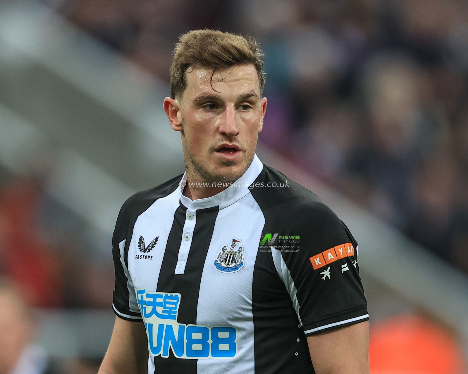 Chris Wood #20 of Newcastle United during the game