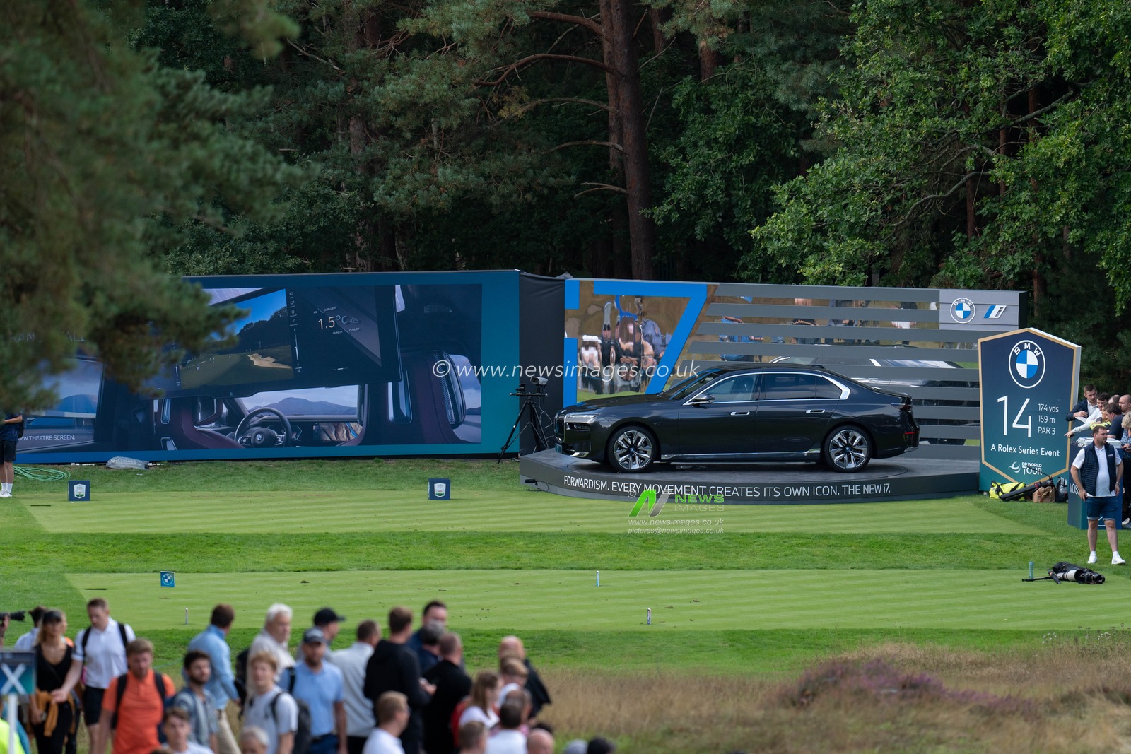 The 14th Tee during the BMW PGA Championship 2022 Celebrity Pro-Am at Wentworth Club, Virginia Water, United Kingdom, 7th September 2022

(Photo by Richard Washbrooke/News Images)