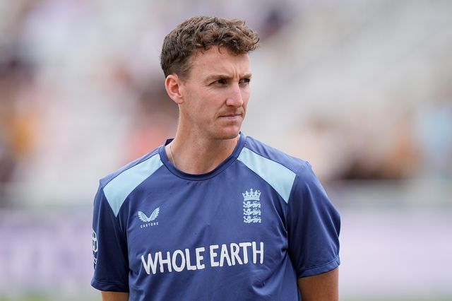 Harry Brook of England   during the post match presentations during the 3rd Rothesay Test Match Day 5 match England vs New Zealand at Trent Bridge, Nottingham, United Kingdom on 29 June 2026

(Photo by Maynard Manyowa/News Images)
