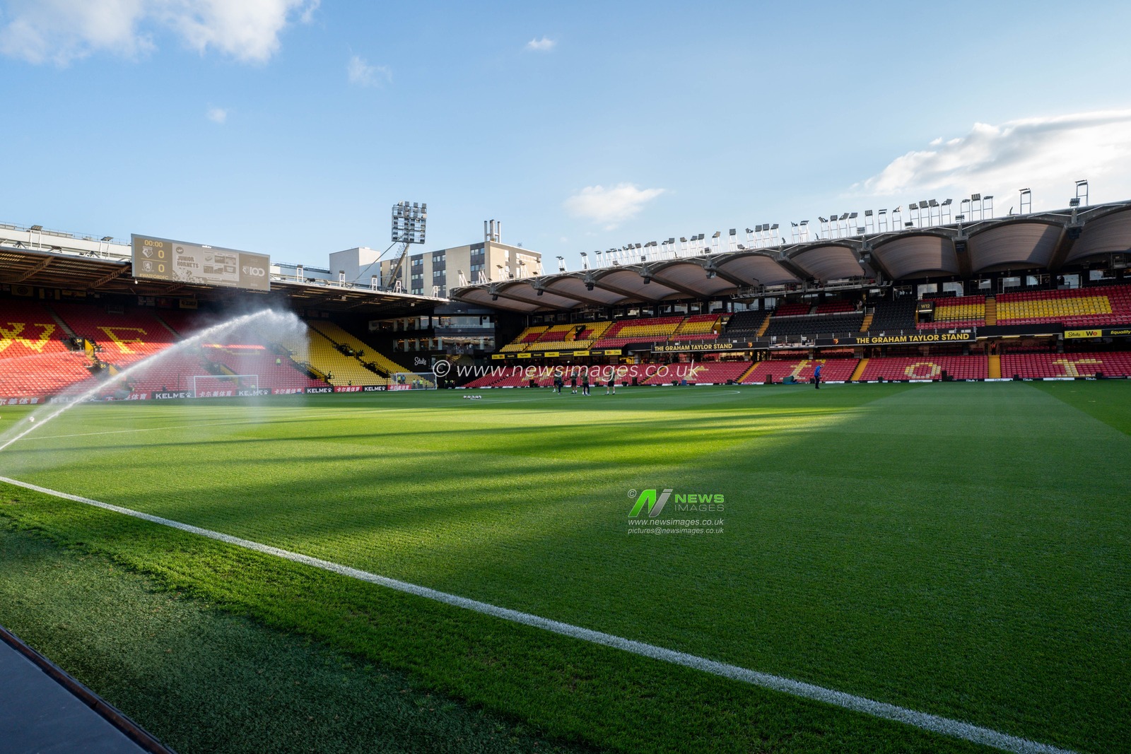Ground View of Vicarage Road Stadium home for Watford Football Blub