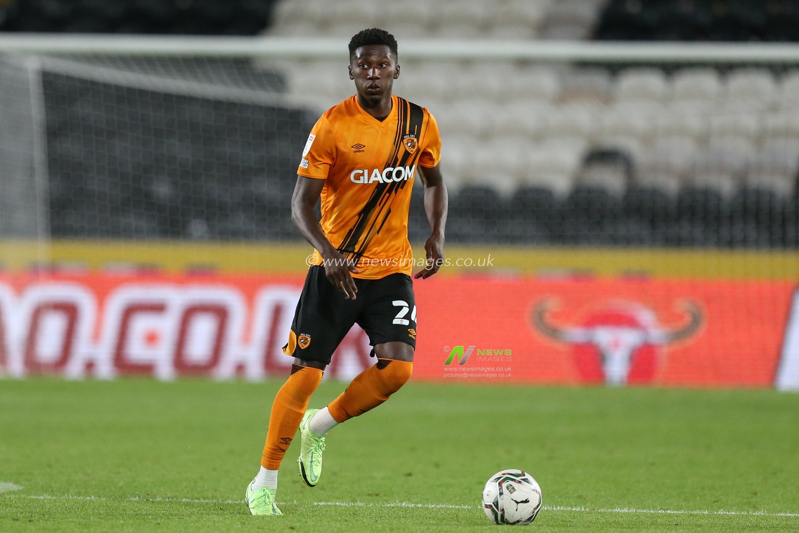 Di'Shon Bernard #24 of Hull City during the game