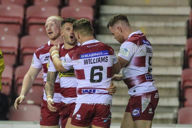 Betfred Super League Round Playoffs Wigan Warriors vs Salford Red Devils