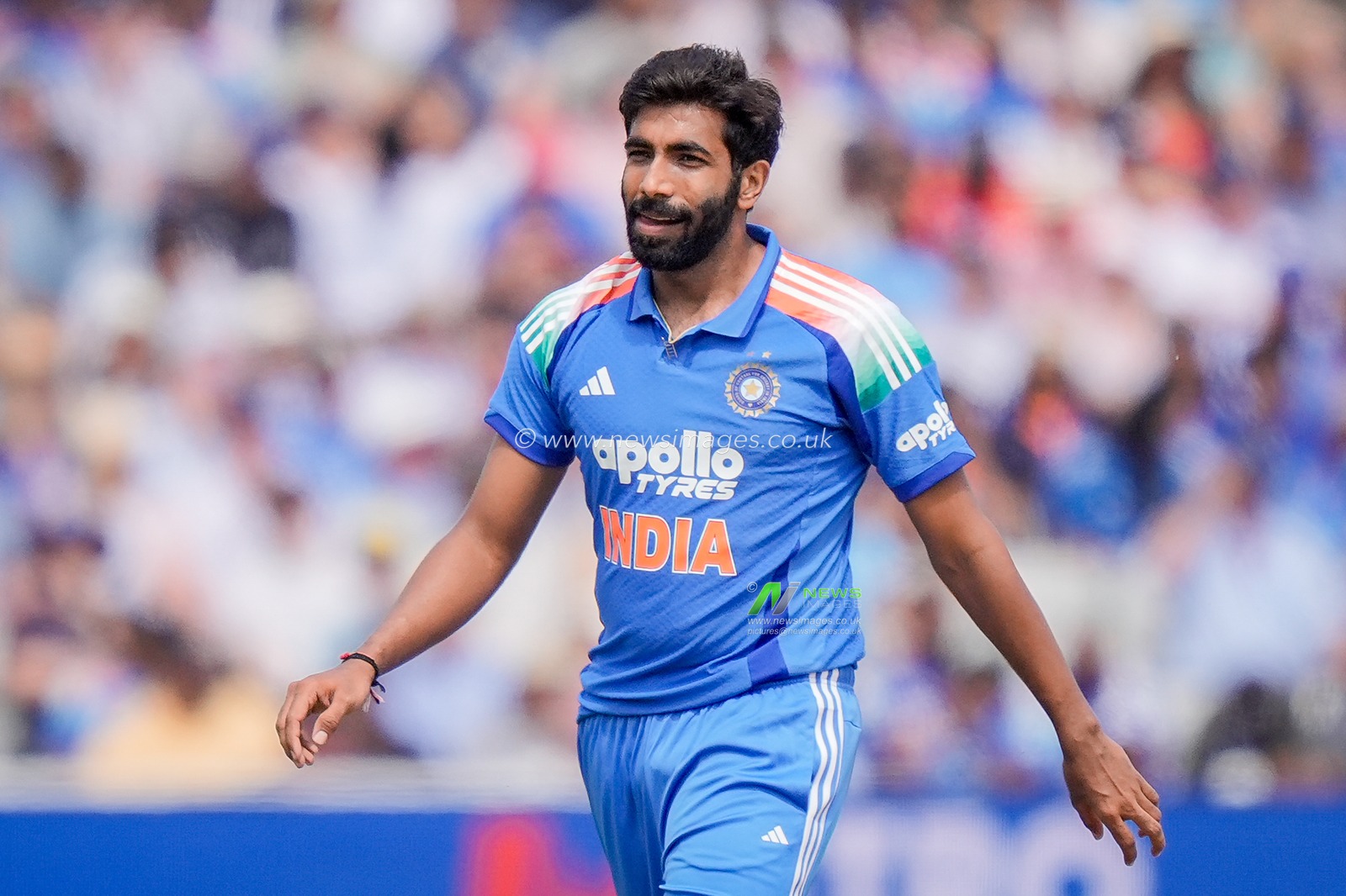 Jasprit Bumrah of India during the 1st Metro Bank ODI match England vs India at Edgbaston, Birmingham, United Kingdom on 14 July 2026

(Photo by Maynard Manyowa/News Images)