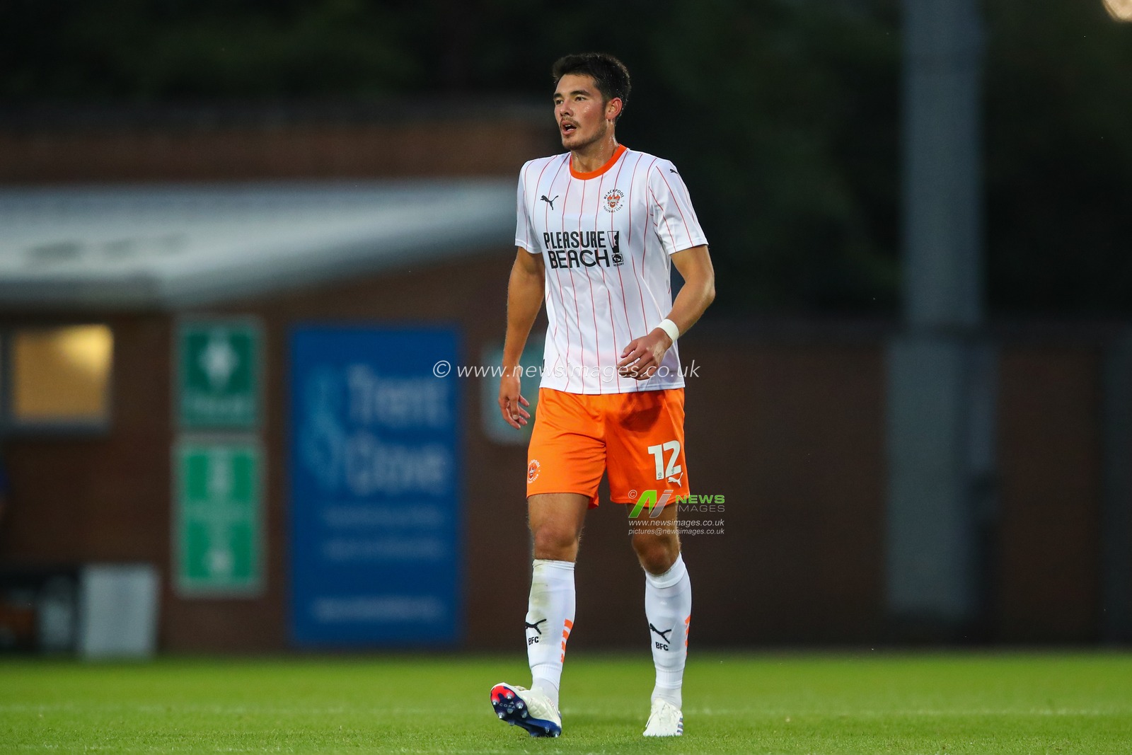 Elkan Baggott of Blackpool during the Carabao Cup match Burton Albion vs Blackpool at Pirelli Stadium, Burton upon Trent, United Kingdom, 13th August 2024

(Photo by Gareth Evans/News Images)