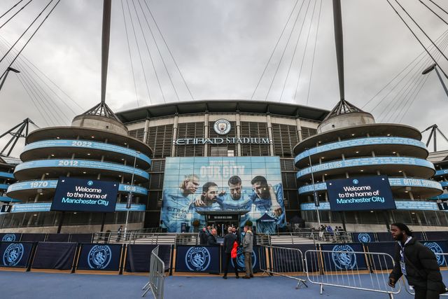 A general view of The City Of Manchester Stadium ahead of the UEFA Champions League 2025/26 Phase MD1 Manchester City vs Napoli League at The City of Manchester Stadium, Manchester, United Kingdom, 18th September 2025

(Photo by Alfie Cosgrove/News Images)