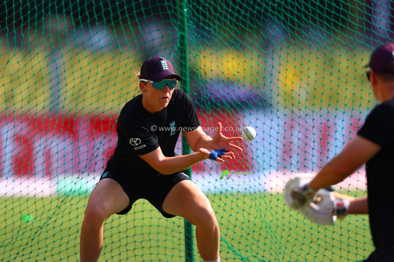 Heather Knight of England pre match  training during the ICC Women's World Cup match England Women vs Bangladesh Women at ACA Barsapara Cricket Stadium, Guwahati, Assam/ India, 7th October 2025

(Photo by Shubhajit Roy Karmakar/News Images)