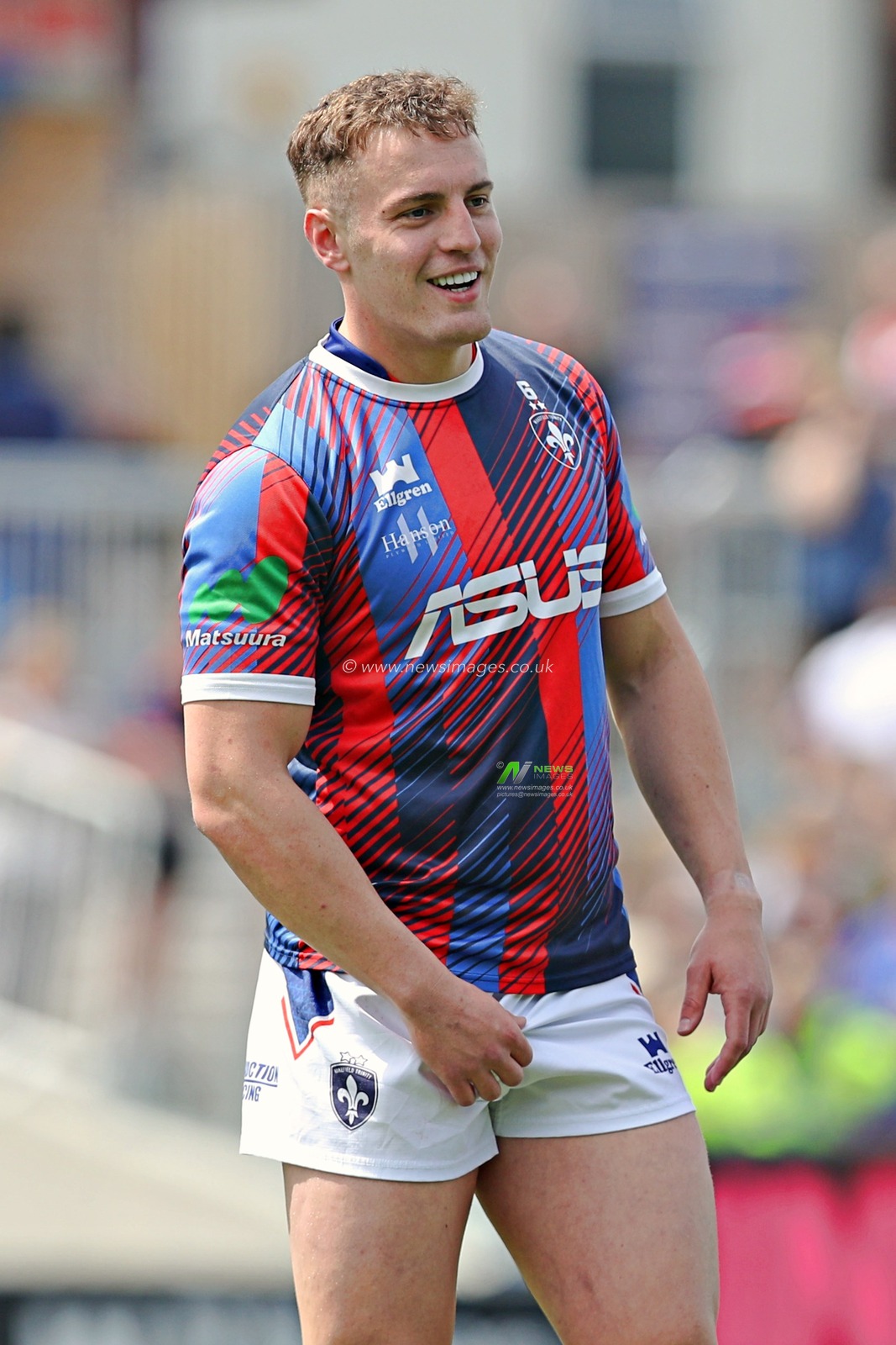 Jake Trueman of Wakefield Trinity before the Betfred Super League Round 14 match Wakefield Trinity vs Leigh Leopards at DIY Kitchens Stadium, Wakefield, United Kingdom, 15th June 2025

(Photo by Sam Eaden/News Images)