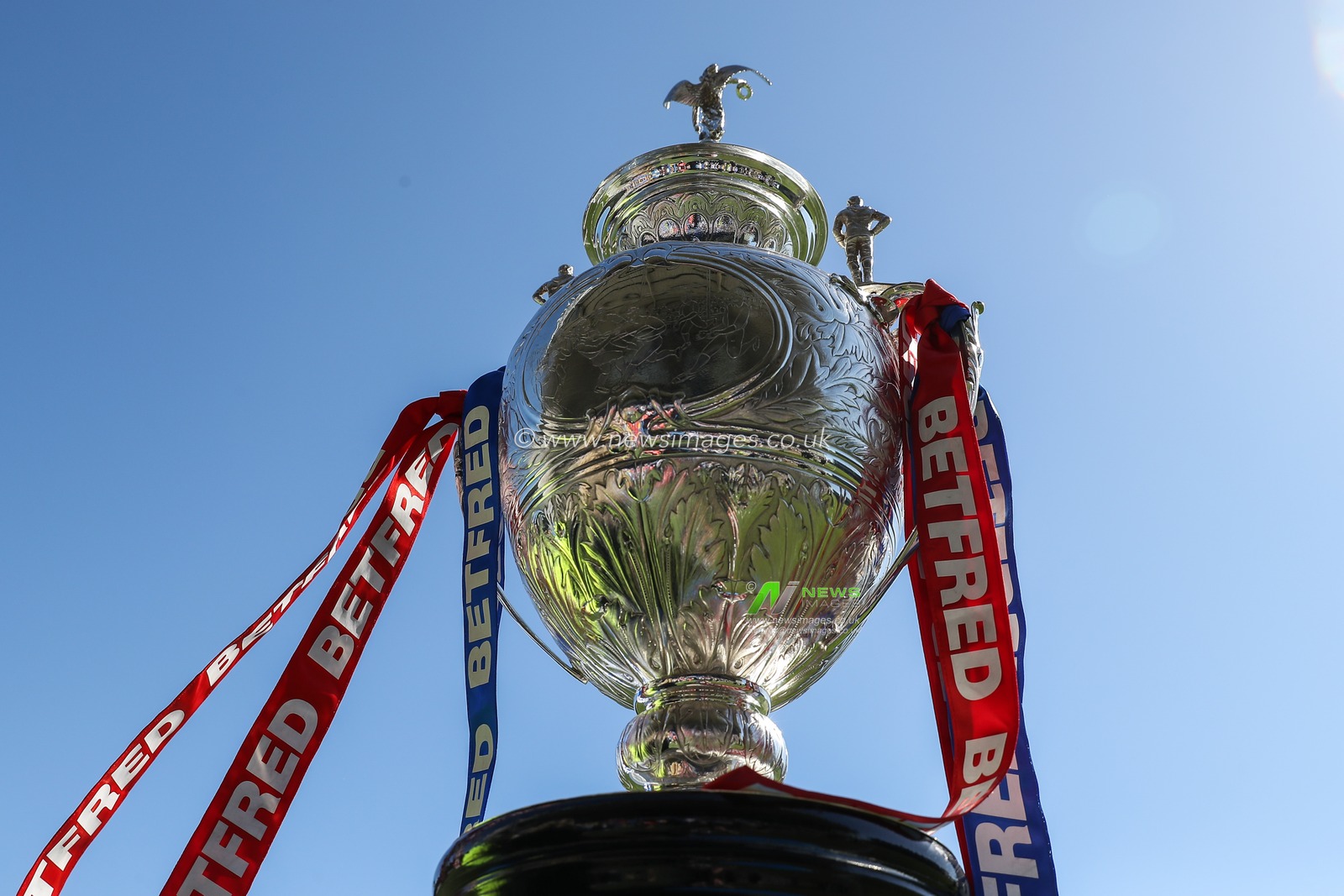 The Betfred Challenge Cup during the Betfred Challenge Cup Quarter Final match Warrington Wolves vs St Helens at Halliwell Jones Stadium, Warrington, United Kingdom, 5th April 2025

(Photo by Gareth Evans/News Images)