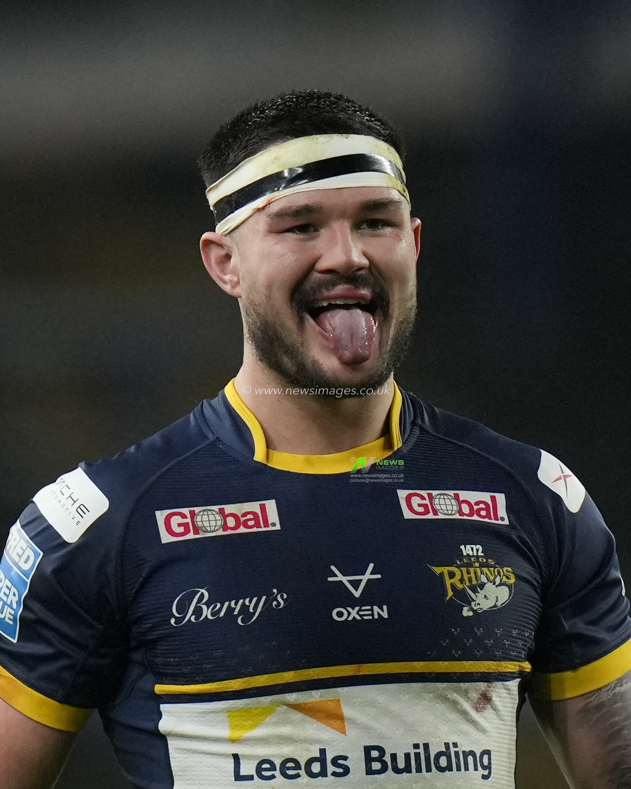 James Bentley #11 of Leeds Rhinos reacts after winning the Betfred Super League Round 4 match Leeds Rhinos vs Wakefield Trinity at Headingley Stadium, Leeds, United Kingdom, 10th March 2023

(Photo by Steve Flynn/News Images)