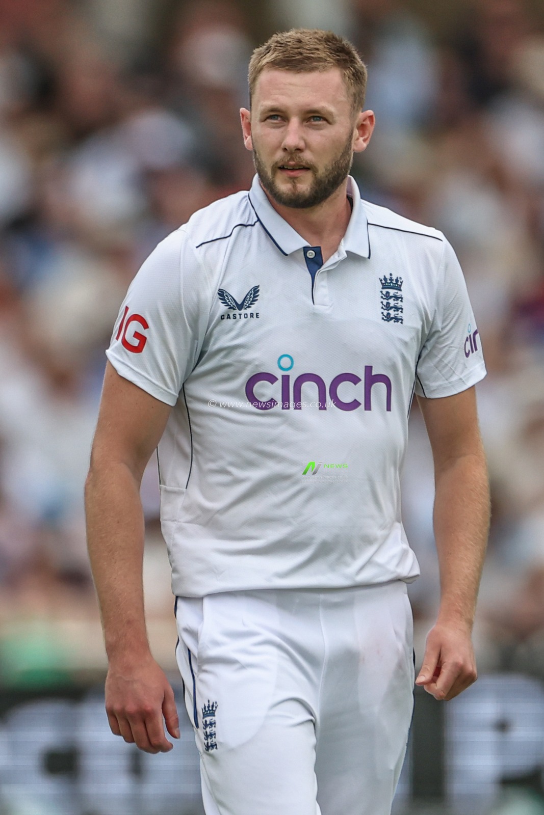 Gus Atkinson of England during the Rothesay Test Match day three England vs West Indies at Trent Bridge, Nottingham, United Kingdom, 20th July 2024

(Photo by Mark Cosgrove/News Images)