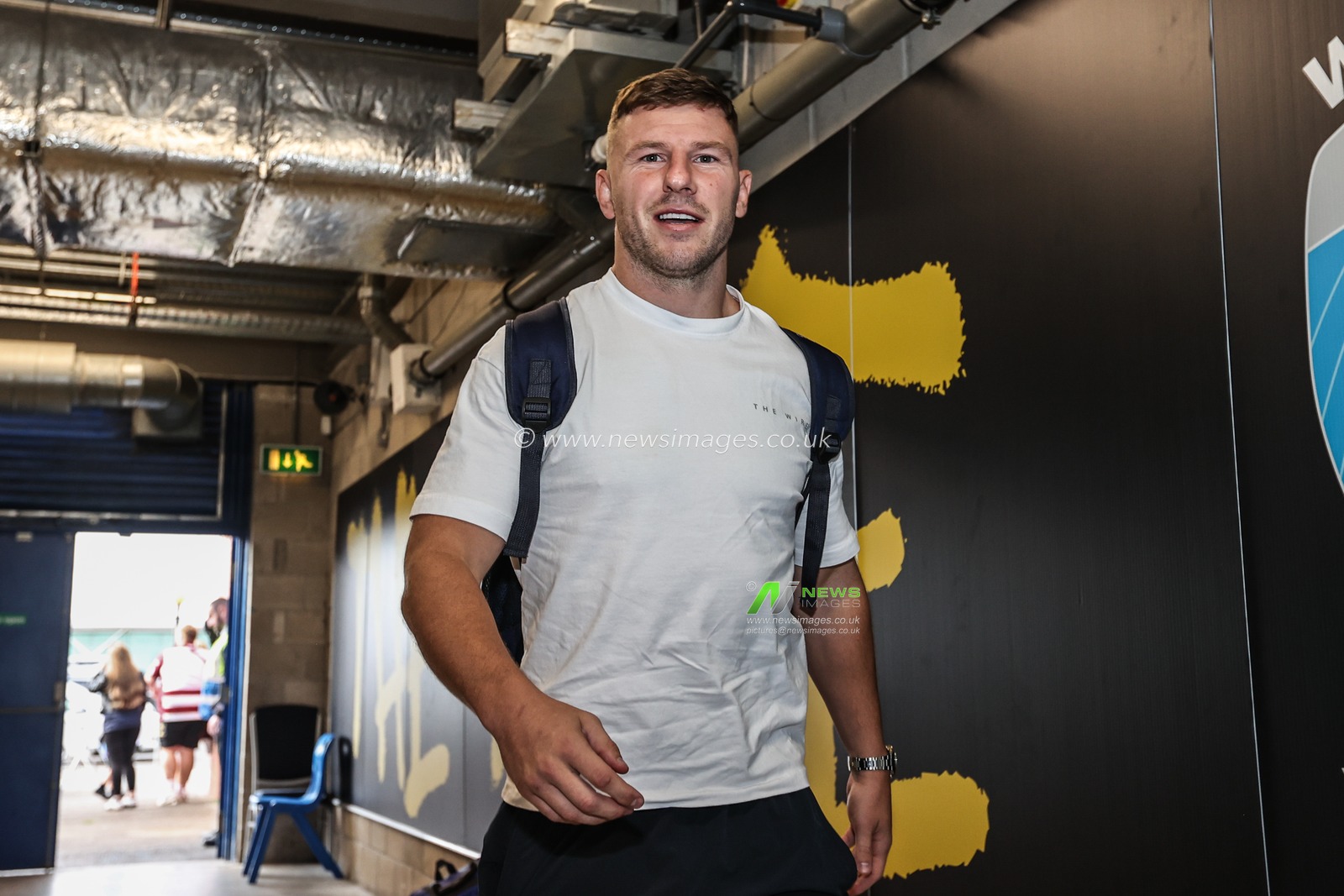 George Williams of Warrington Wolves arrives during the Betfred Super League round 21 match Warrington Wolves vs Wigan Warriors at Halliwell Jones Stadium, Warrington, United Kingdom, 8th August 2025

(Photo by Alfie Cosgrove/News Images)