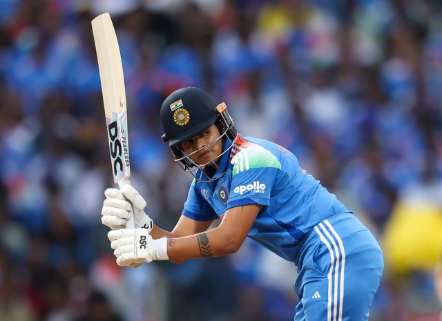 Shafali Verma of India during the ICC Women's ODI Cricket World Cup Final 2025 session India Women vs South Africa Women at Dr. D.Y. Patil Sports Academy, Navi Mumbai, India, 2nd November 2025

(Photo by Shubhajit Roy Karmakar/News Images)