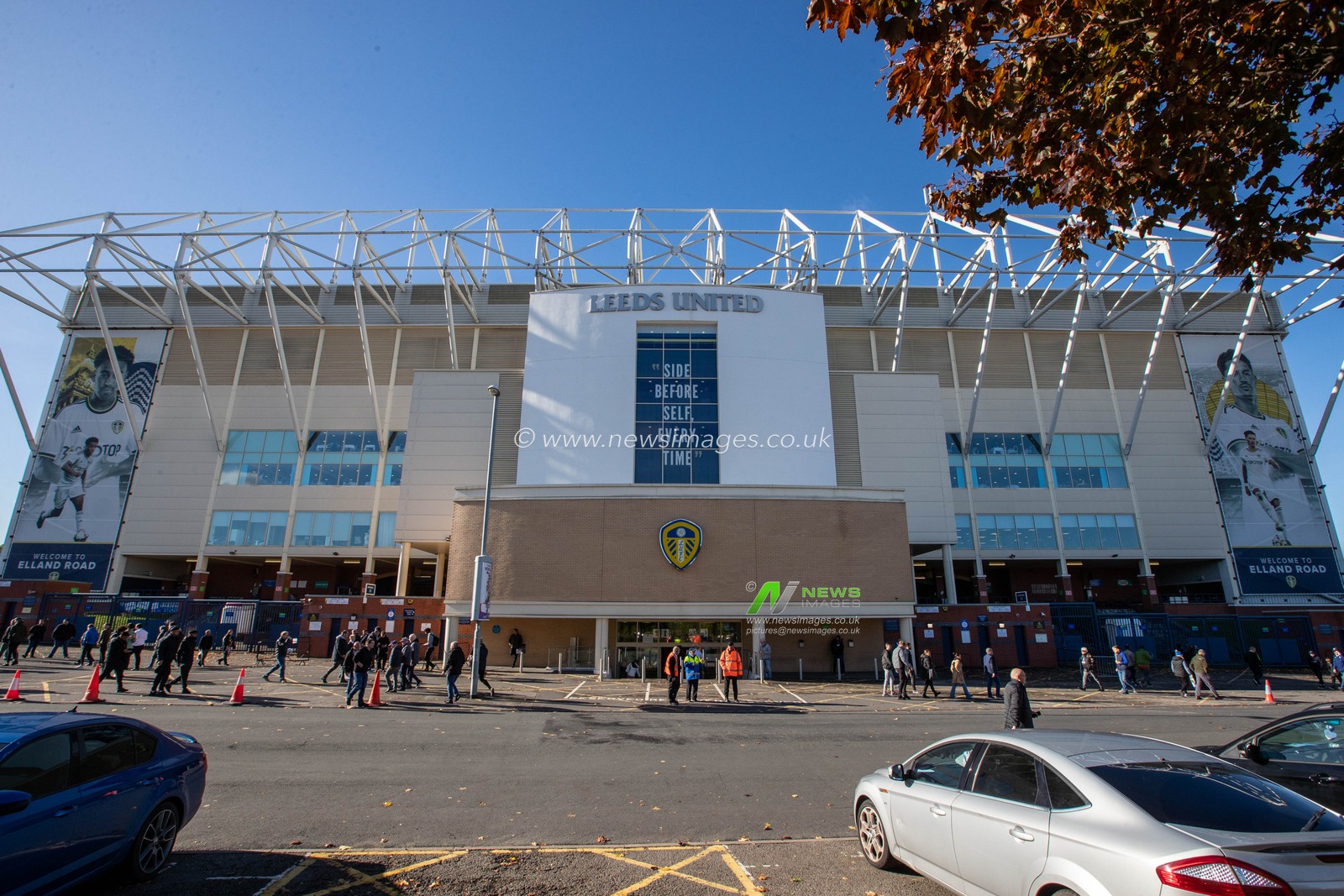 General view outside Elland Road Stadium ahead of the Premier League match Leeds United vs Arsenal at Elland Road, Leeds, United Kingdom, 16th October 2022

(Photo by James Heaton/News Images)