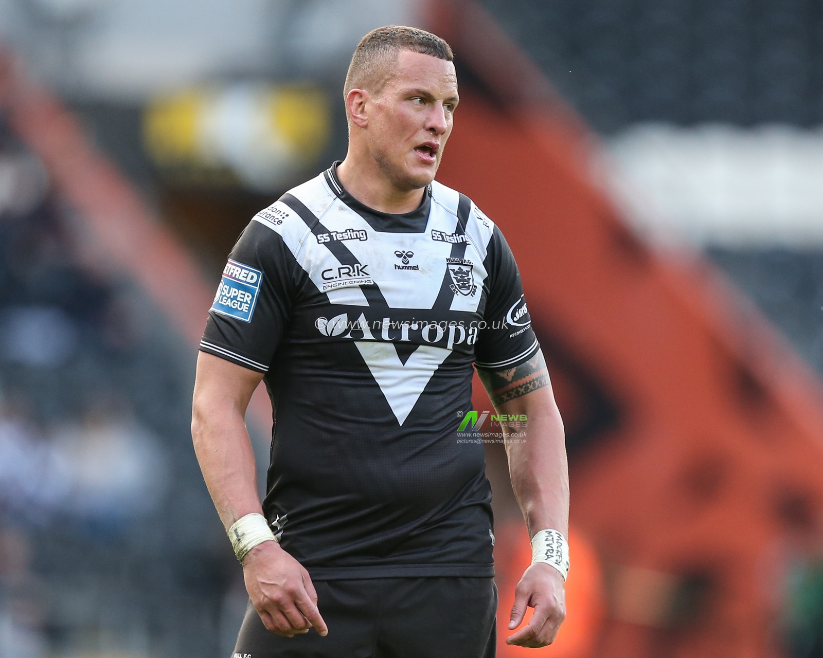 Kane Evans #16 of Hull FC during the game