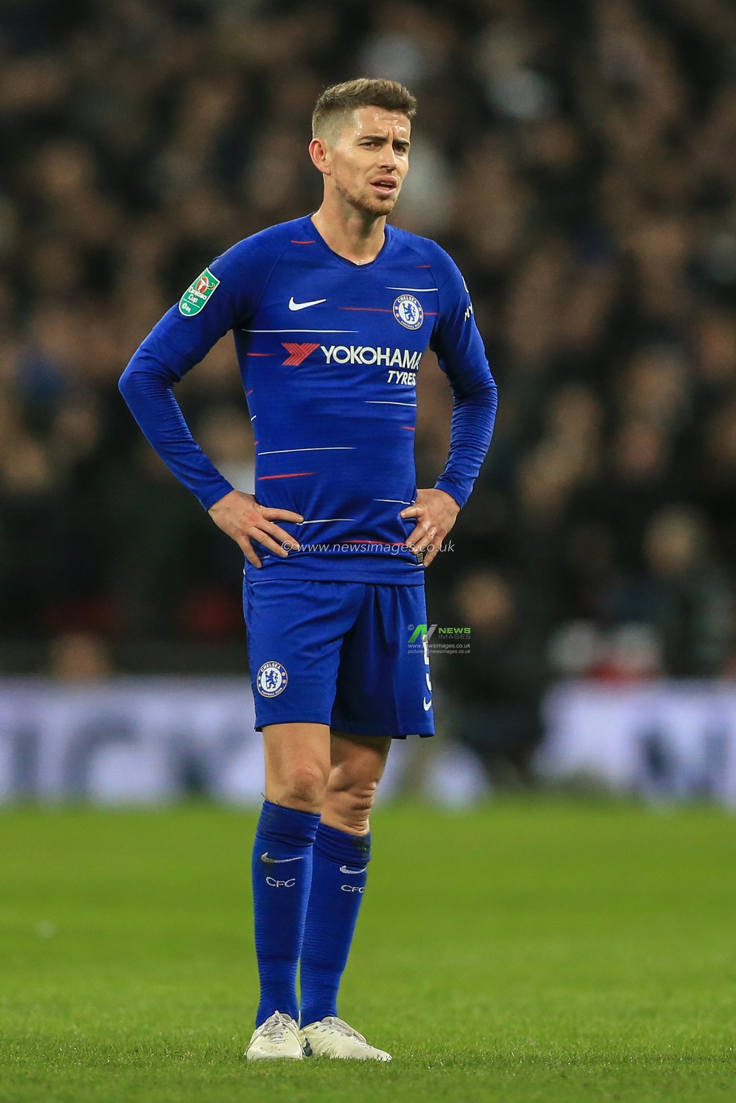 8th January 2019, Wembley, London, England; Carabao EFL Cup, Semi-Final, Tottenham vs Chelsea ; Jorginho (05) of Chelsea during the game


Credit: Mark Cosgrove/News Images

English Football League images are subject to DataCo Licence
