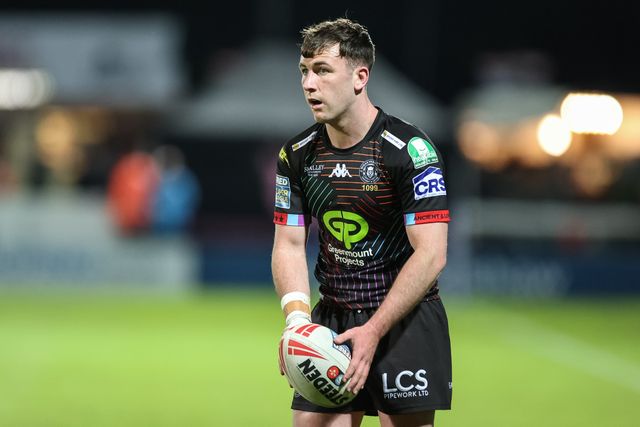 Harry Smith of Wigan Warriors during the Betfred Super League Round 9 match Hull KR vs Wigan Warriors at Sewell Group Craven Park, Kingston upon Hull, United Kingdom, 26th April 2024

(Photo by Mark Cosgrove/News Images)